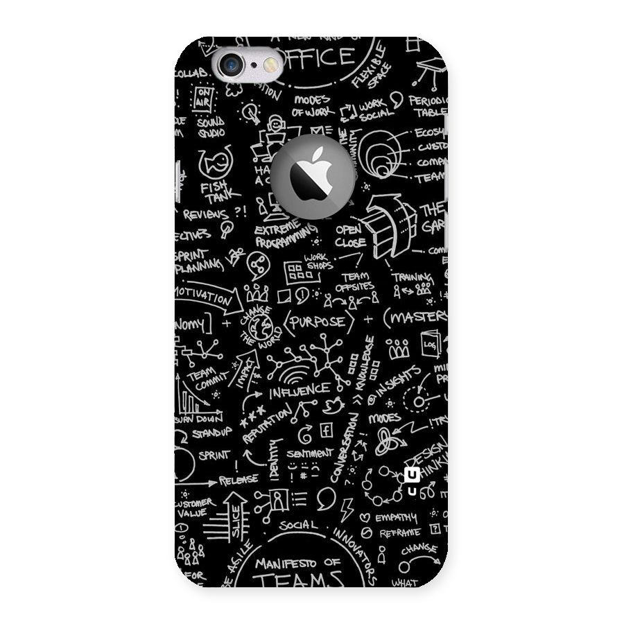 Anatomy Pattern Back Case for iPhone 6 Logo Cut
