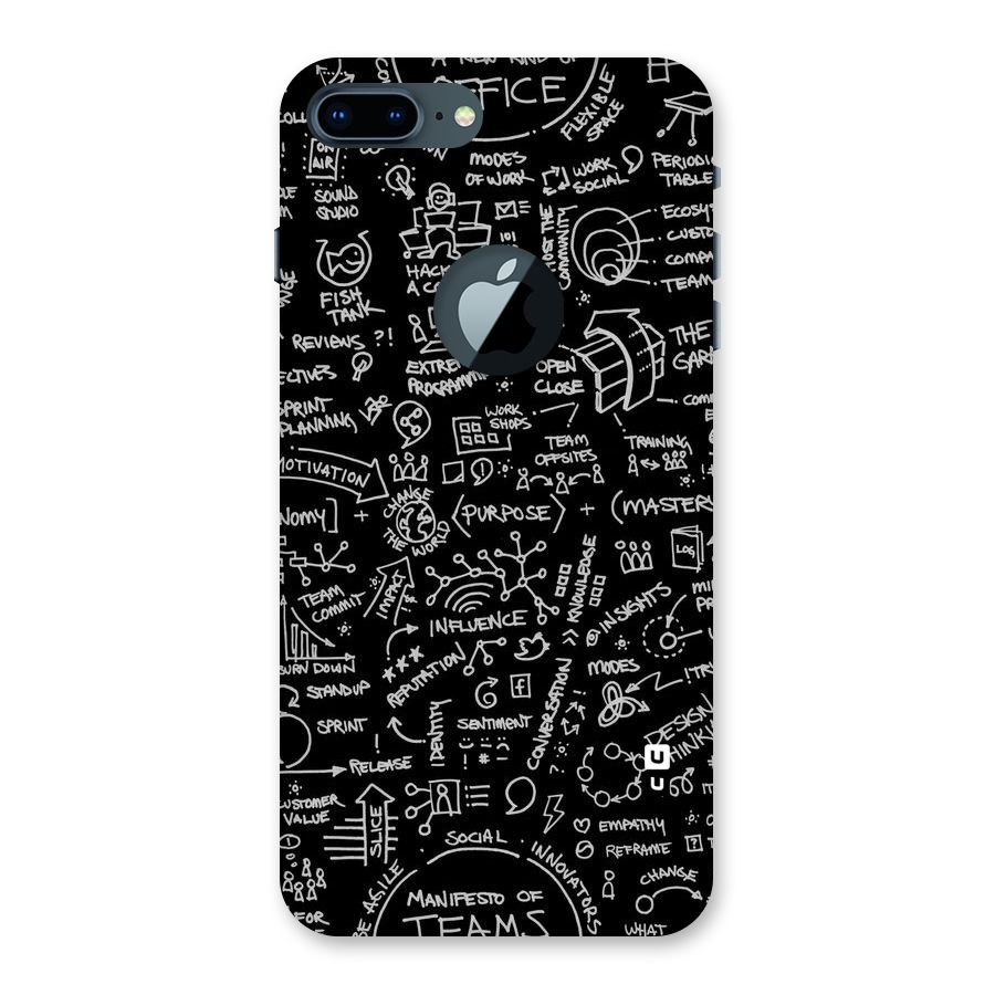 Anatomy Pattern Back Case for iPhone 7 Plus Logo Cut