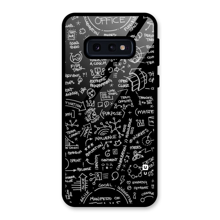 Anatomy Pattern Glass Back Case for Galaxy S10e