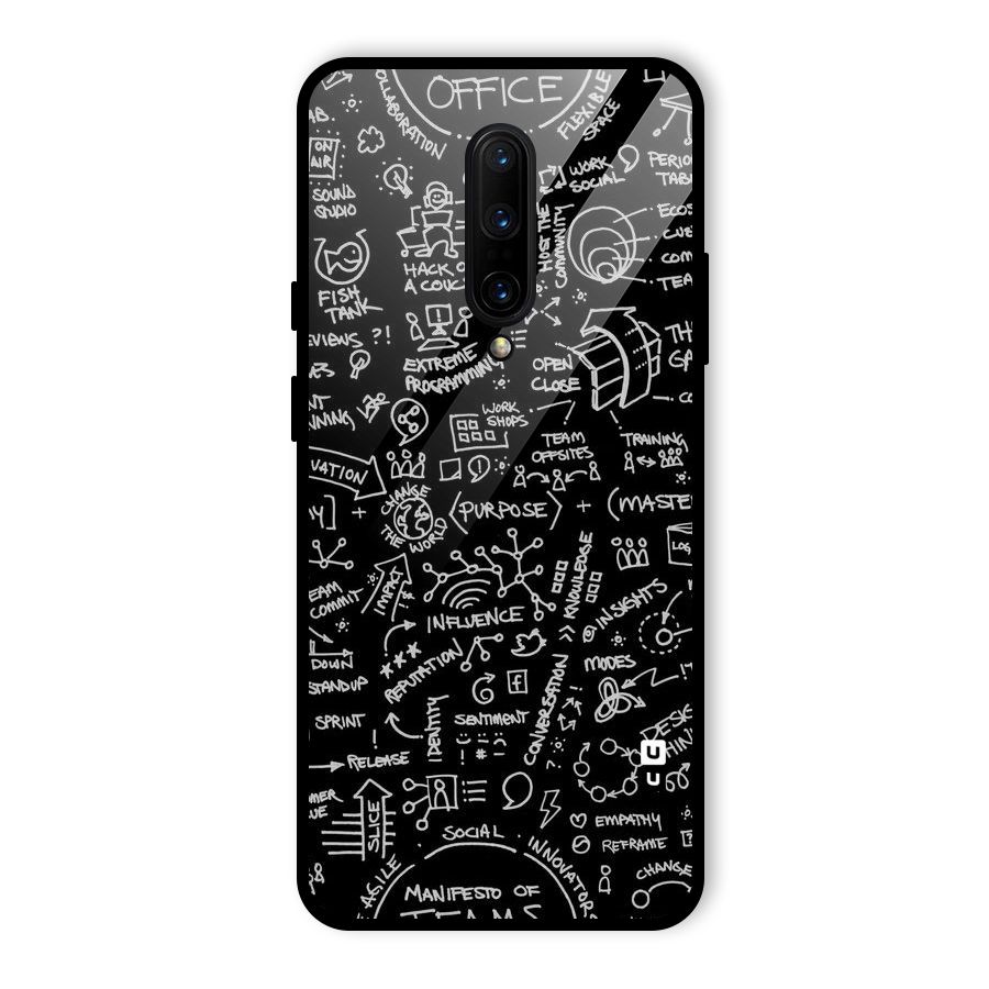 Anatomy Pattern Glass Back Case for OnePlus 7 Pro
