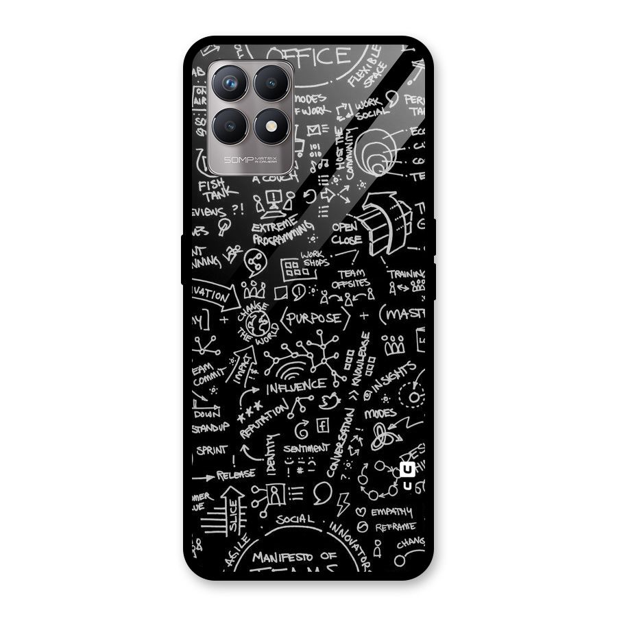 Anatomy Pattern Glass Back Case for Realme Narzo 50