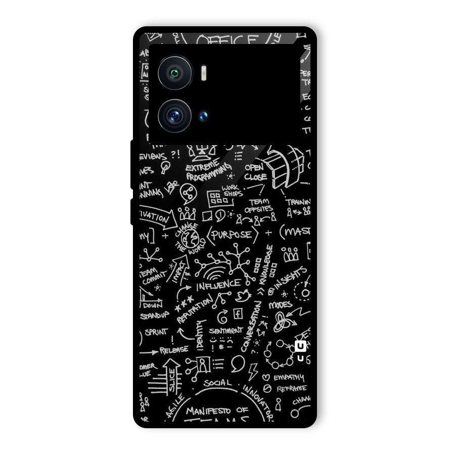Anatomy Pattern Glass Back Case for Vivo iQOO 9 Pro
