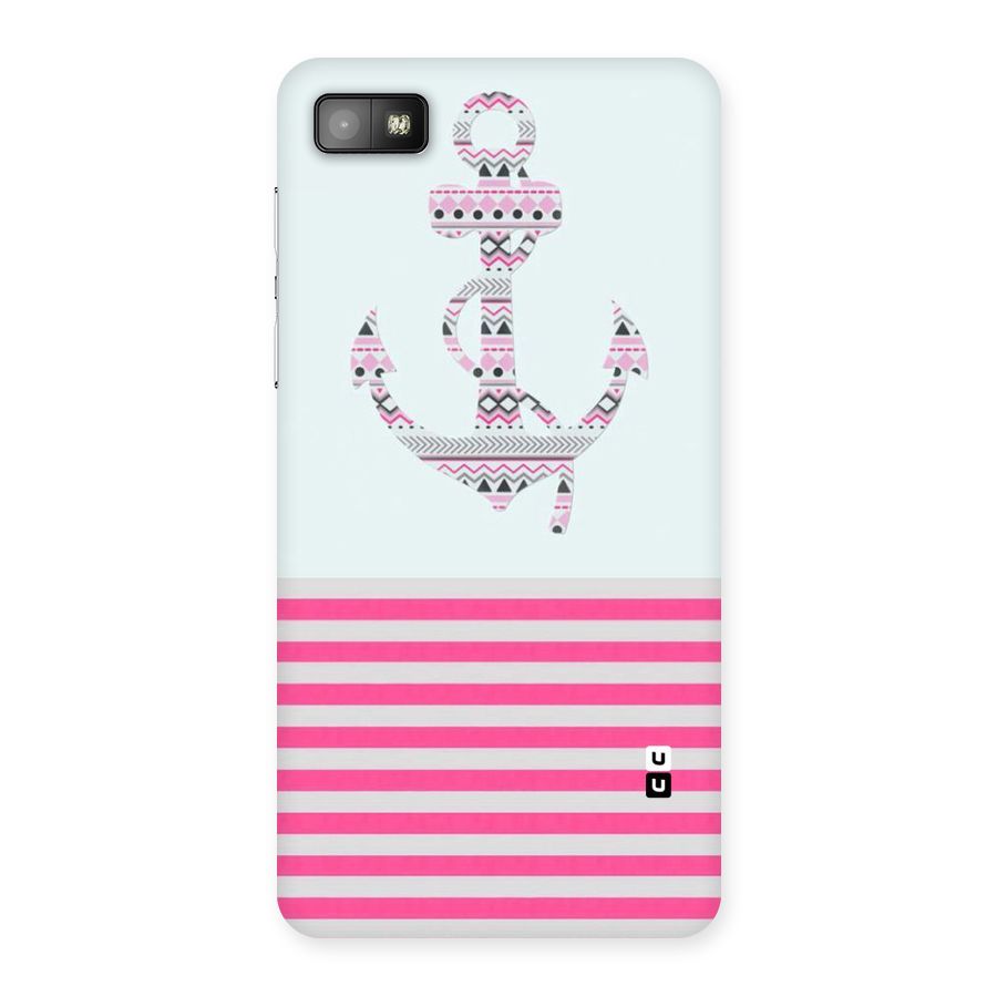 Anchor Design Stripes Back Case for Blackberry Z10