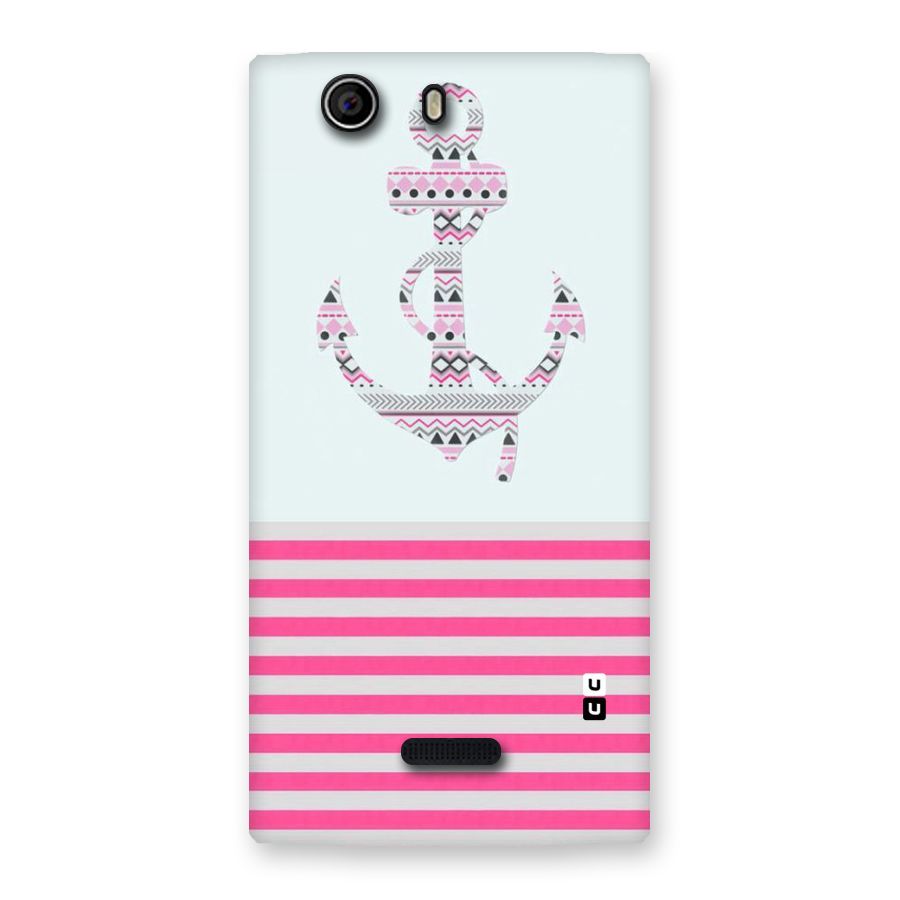 Anchor Design Stripes Back Case for Canvas Nitro 2 E311