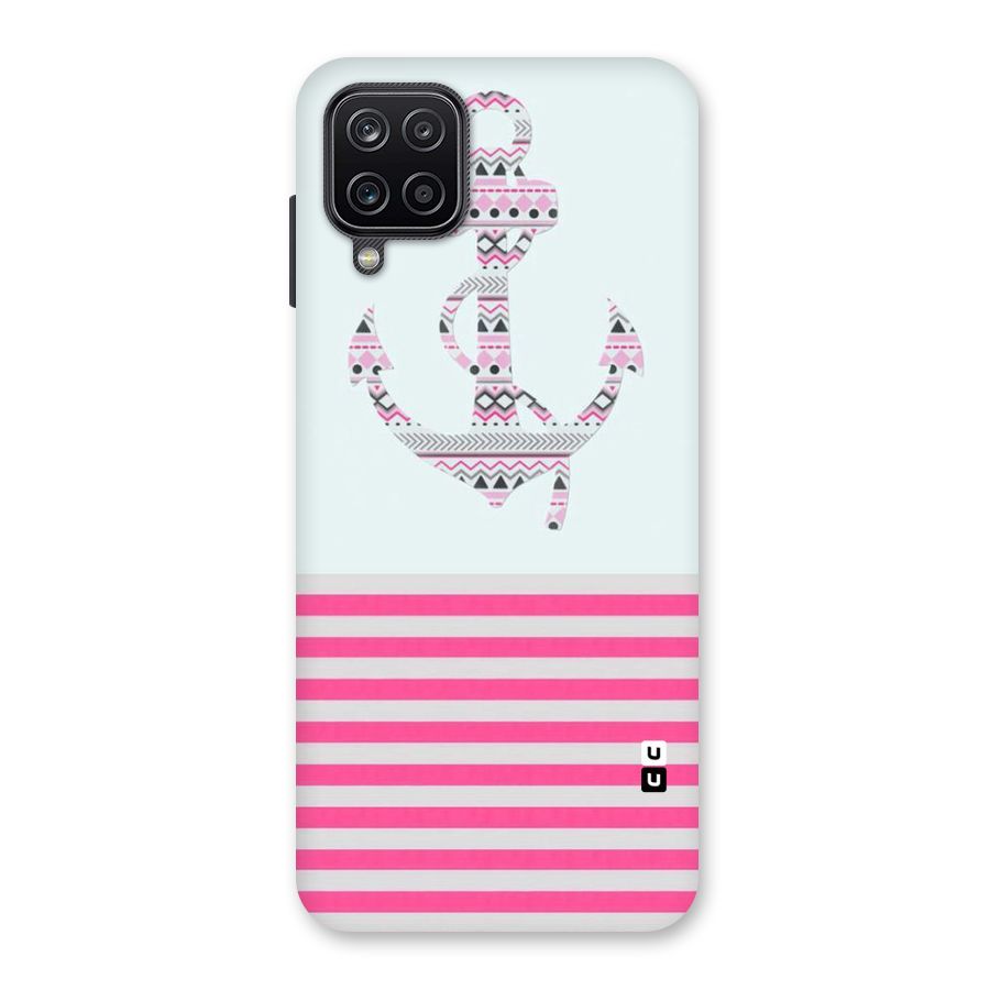 Anchor Design Stripes Back Case for Galaxy A12