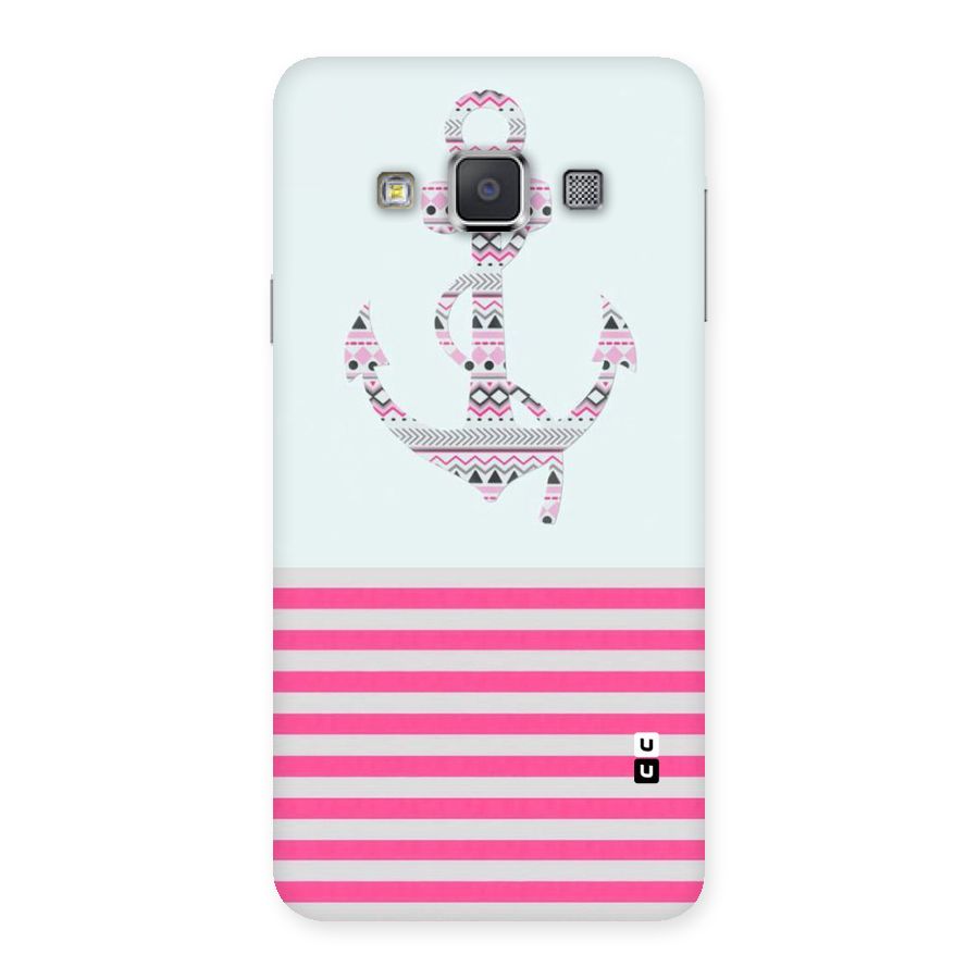 Anchor Design Stripes Back Case for Galaxy A3
