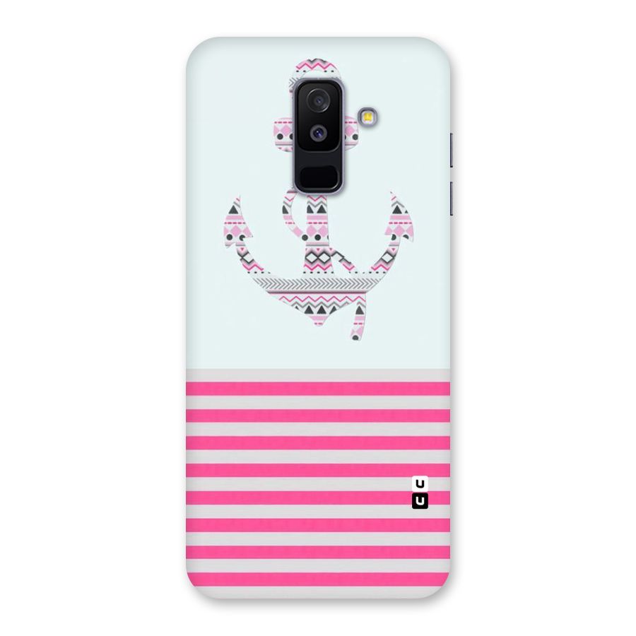Anchor Design Stripes Back Case for Galaxy A6 Plus