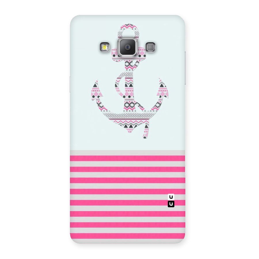 Anchor Design Stripes Back Case for Galaxy A7