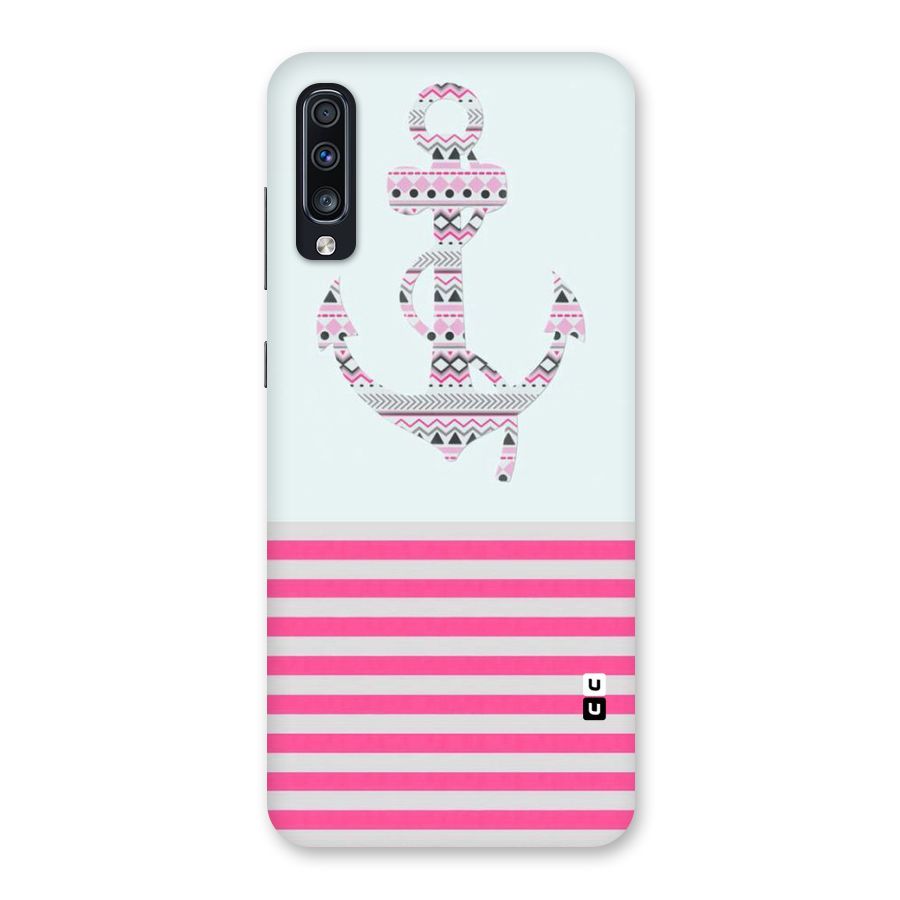 Anchor Design Stripes Back Case for Galaxy A70s