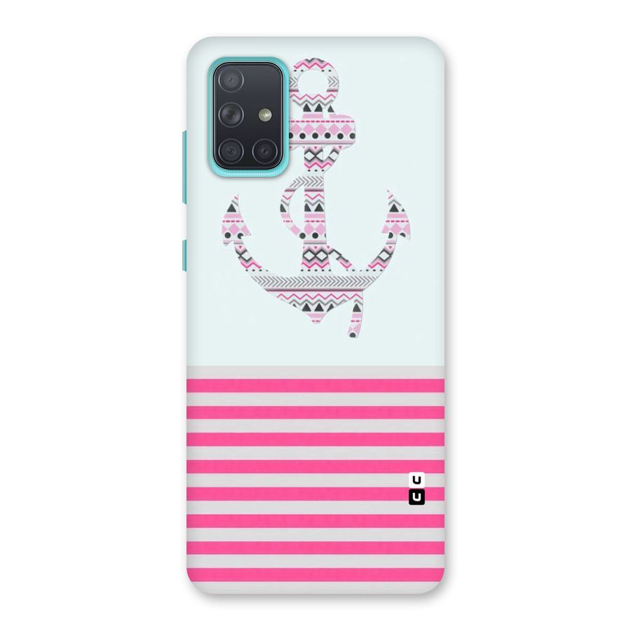 Anchor Design Stripes Back Case for Galaxy A71