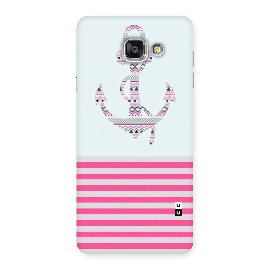 Anchor Design Stripes Back Case for Galaxy A7 2016