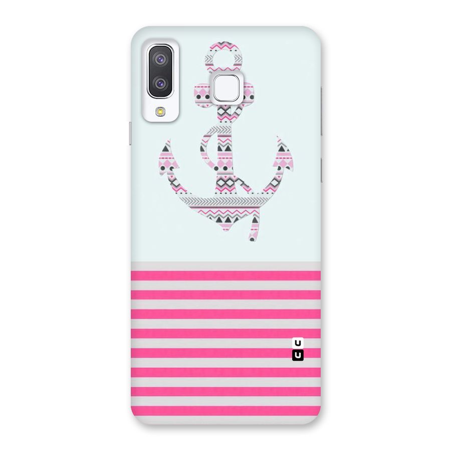 Anchor Design Stripes Back Case for Galaxy A8 Star