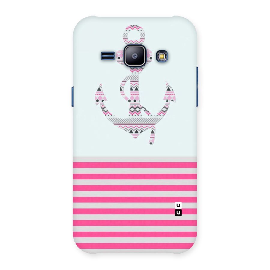 Anchor Design Stripes Back Case for Galaxy J1