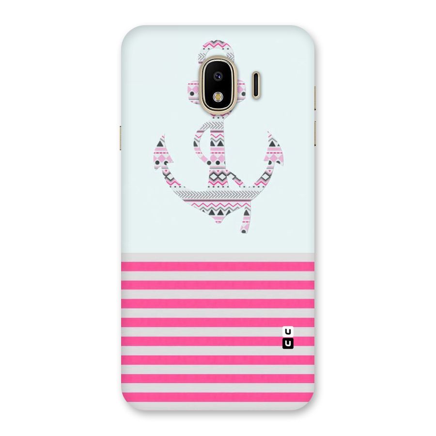 Anchor Design Stripes Back Case for Galaxy J4