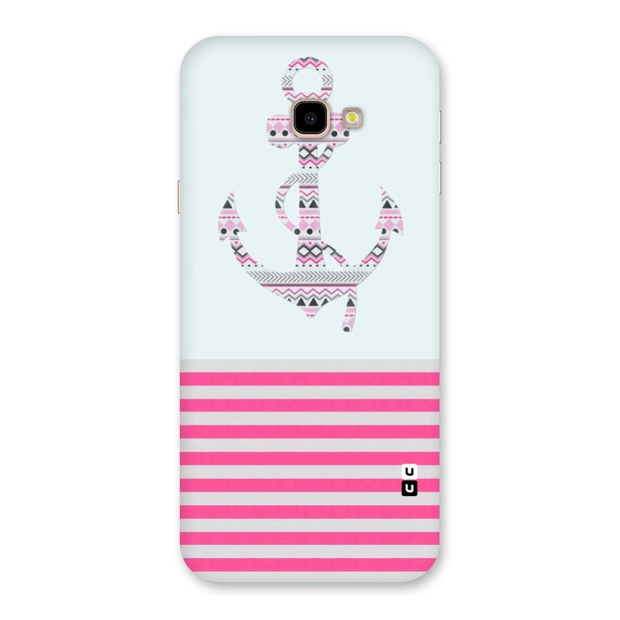Anchor Design Stripes Back Case for Galaxy J4 Plus