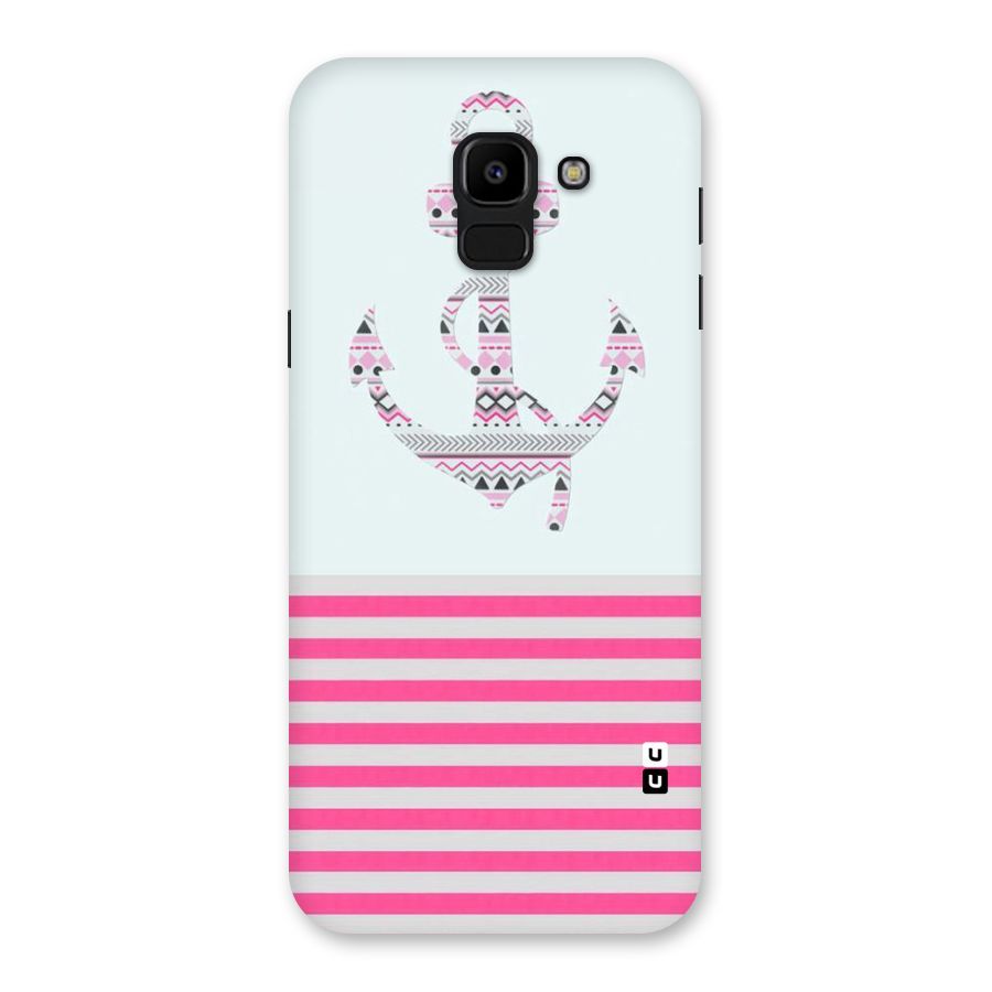 Anchor Design Stripes Back Case for Galaxy J6