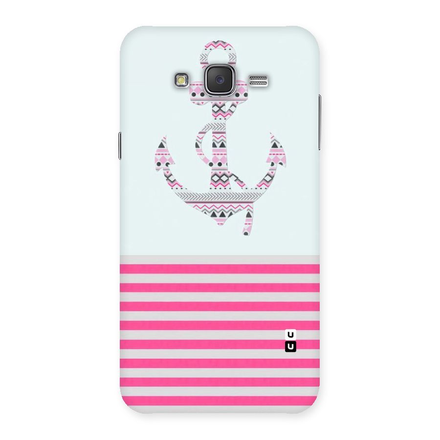 Anchor Design Stripes Back Case for Galaxy J7