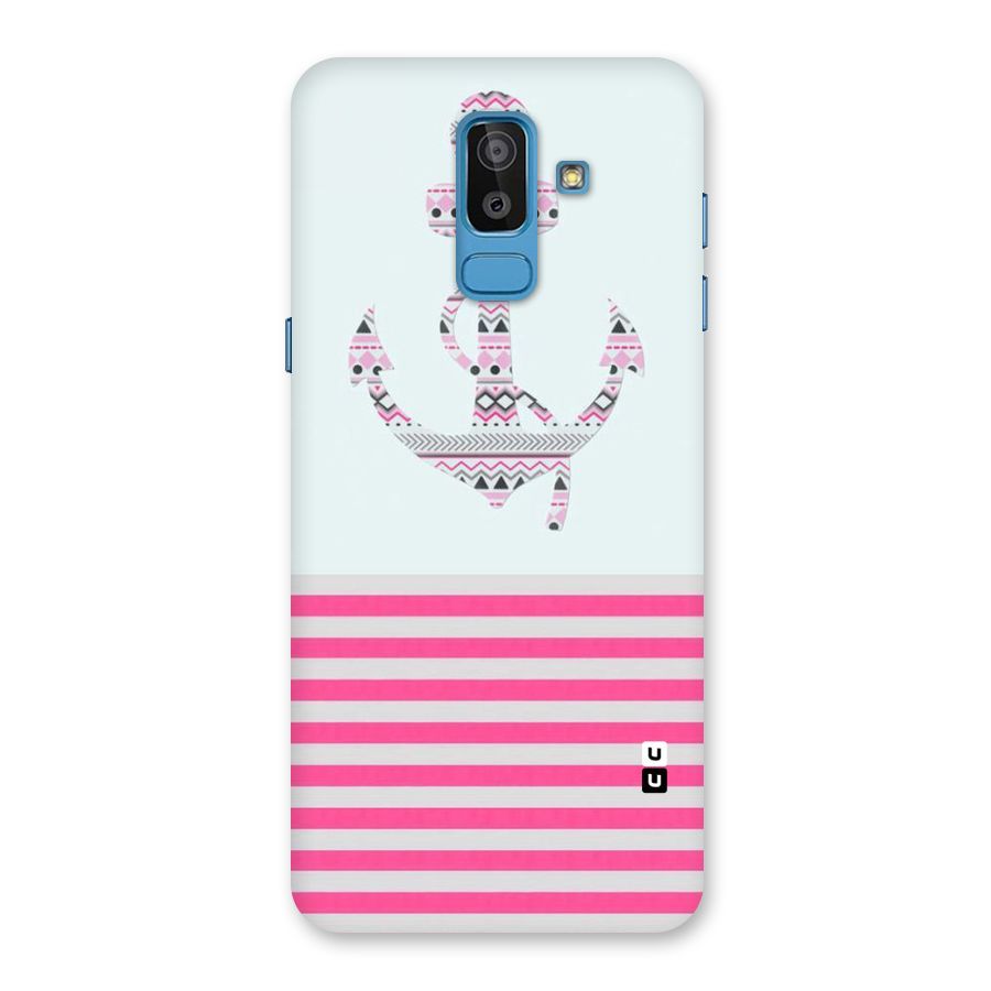 Anchor Design Stripes Back Case for Galaxy J8