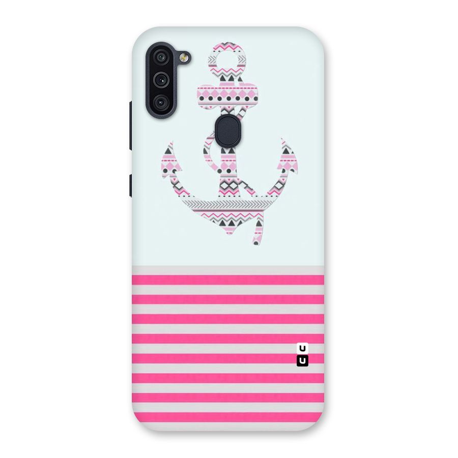 Anchor Design Stripes Back Case for Galaxy M11