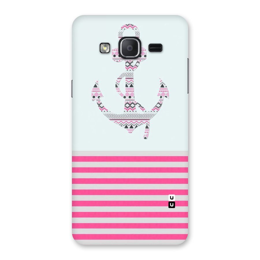 Anchor Design Stripes Back Case for Galaxy On7 2015