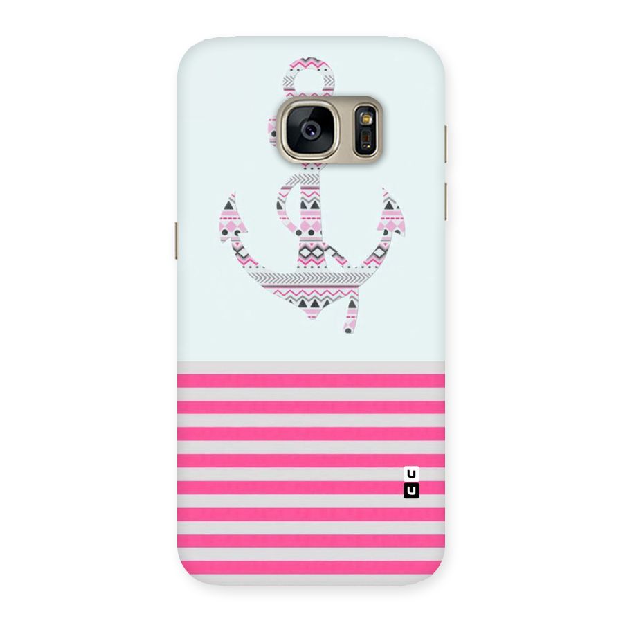 Anchor Design Stripes Back Case for Galaxy S7