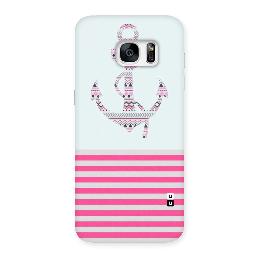 Anchor Design Stripes Back Case for Galaxy S7 Edge