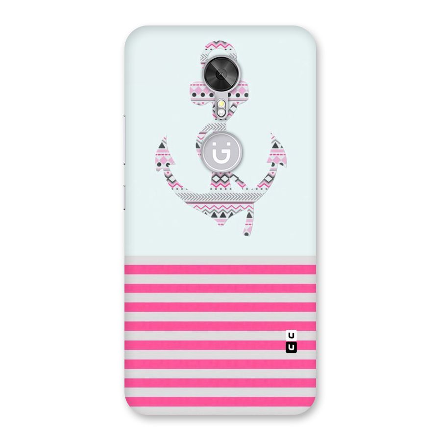 Anchor Design Stripes Back Case for Gionee A1