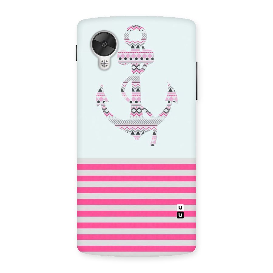 Anchor Design Stripes Back Case for Google Nexsus 5