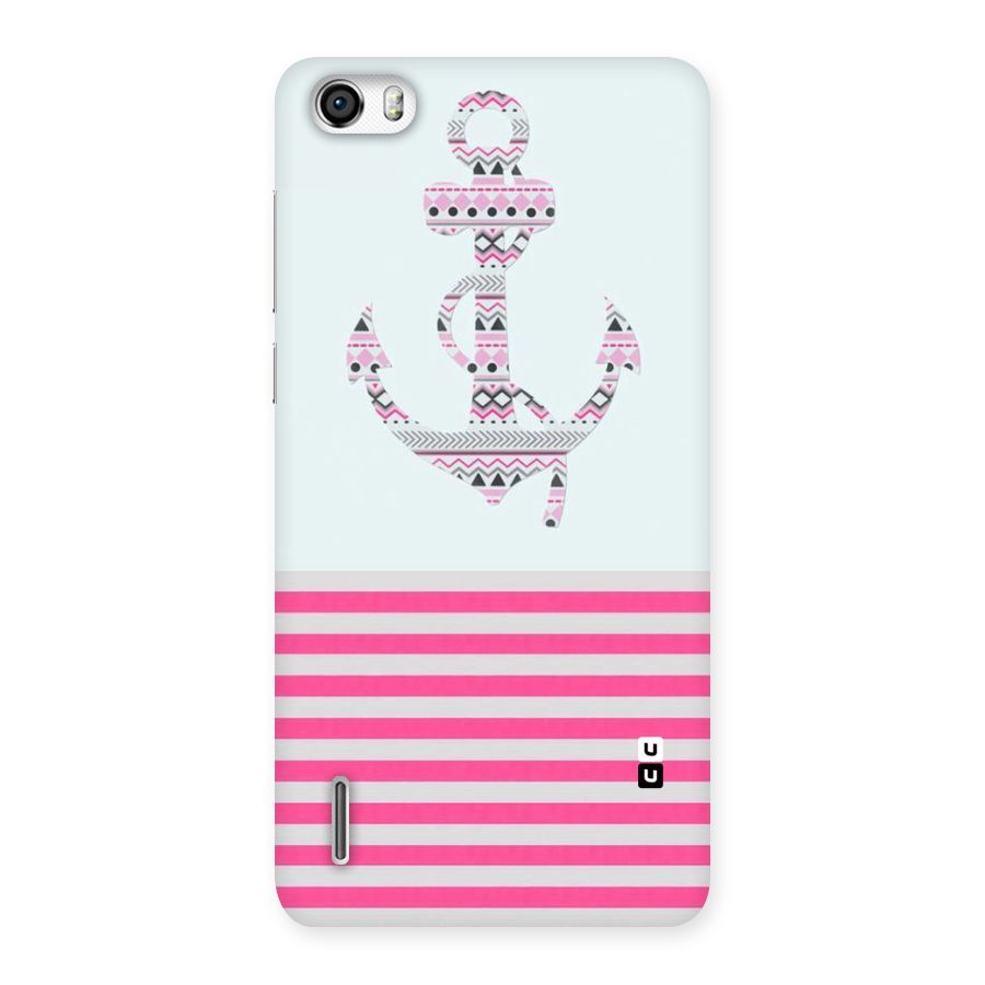 Anchor Design Stripes Back Case for Honor 6