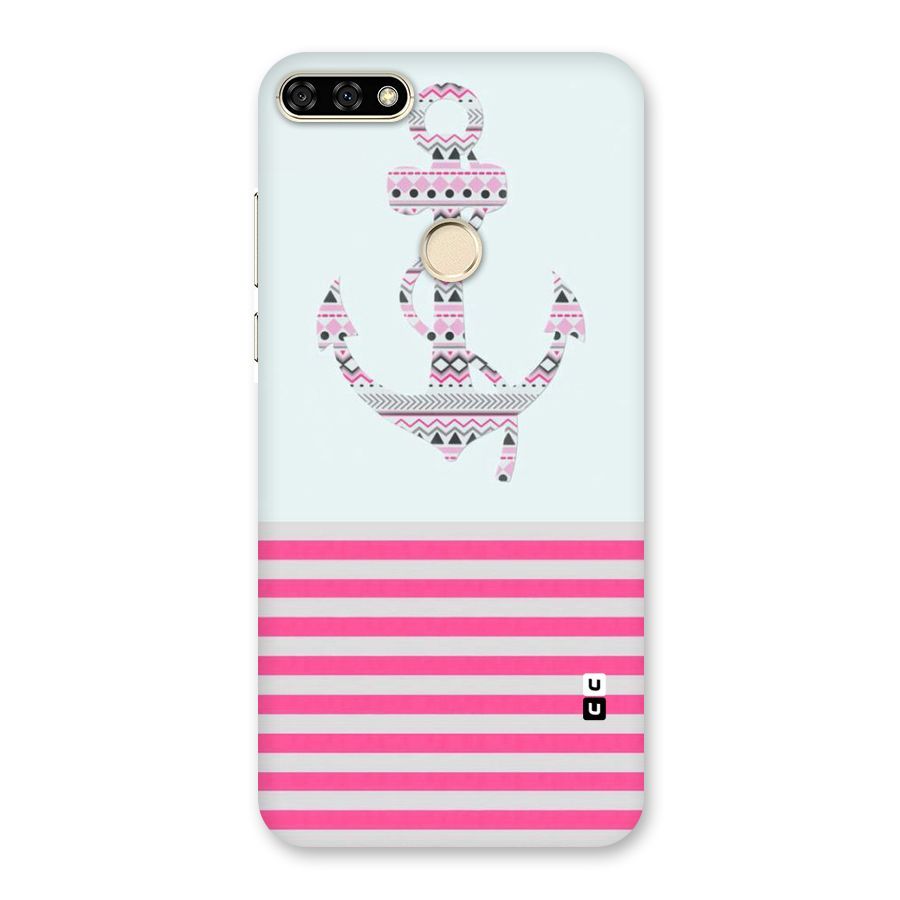 Anchor Design Stripes Back Case for Honor 7A