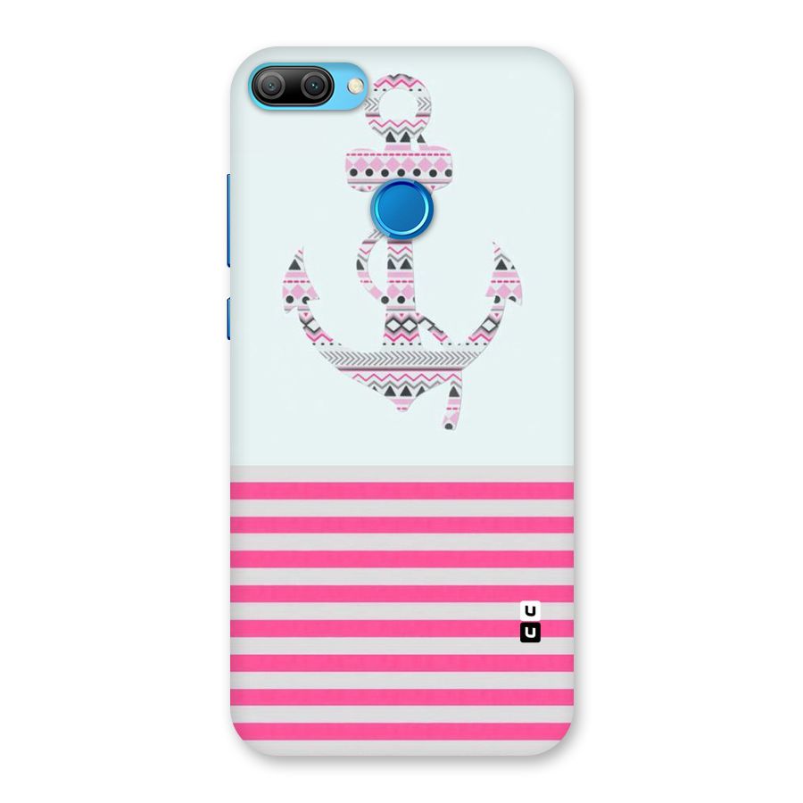 Anchor Design Stripes Back Case for Honor 9N