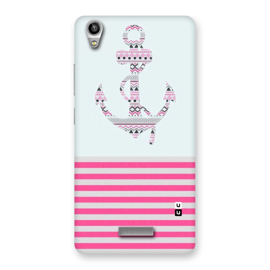 Anchor Design Stripes Back Case for Lava-Pixel-V1