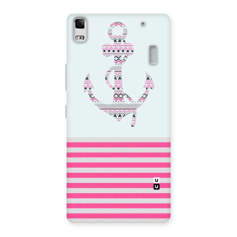 Anchor Design Stripes Back Case for Lenovo A7000