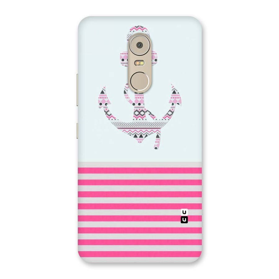 Anchor Design Stripes Back Case for Lenovo K6 Note