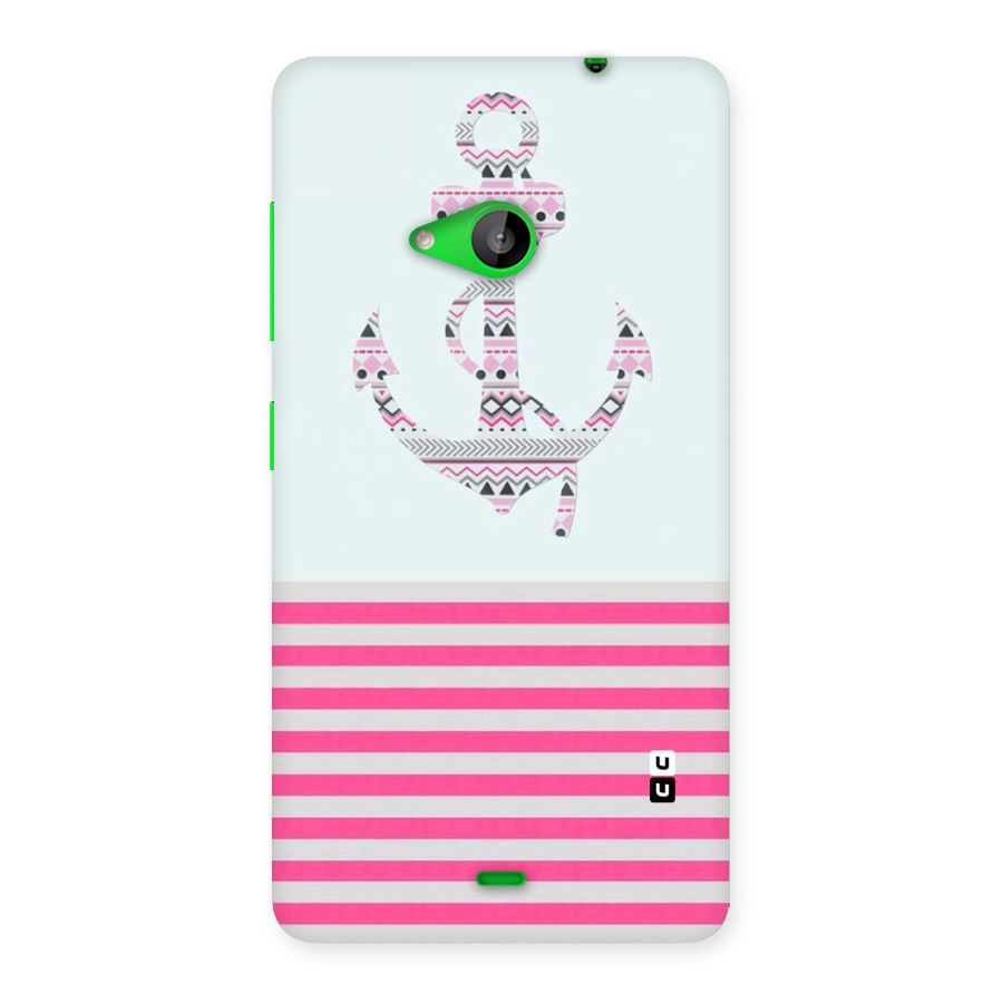 Anchor Design Stripes Back Case for Lumia 535