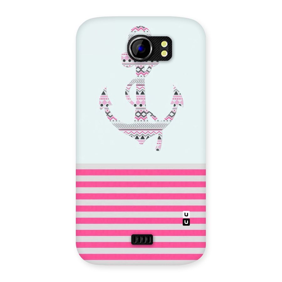 Anchor Design Stripes Back Case for Micromax Canvas 2 A110