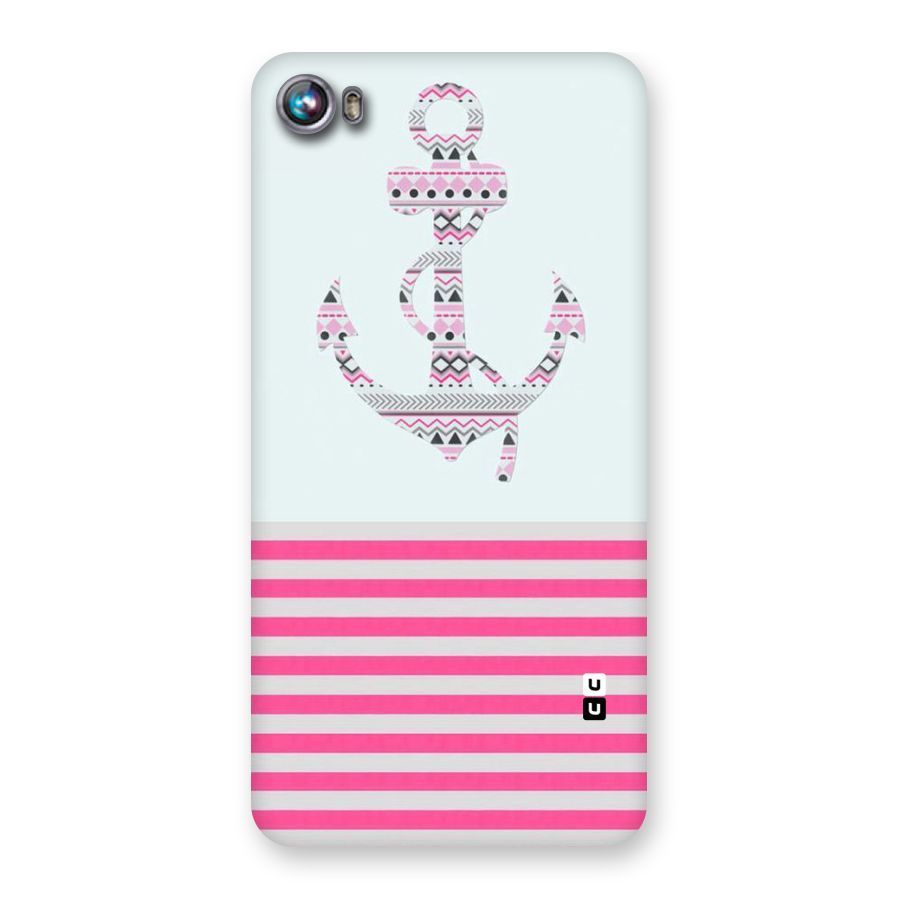 Anchor Design Stripes Back Case for Micromax Canvas Fire 4 A107