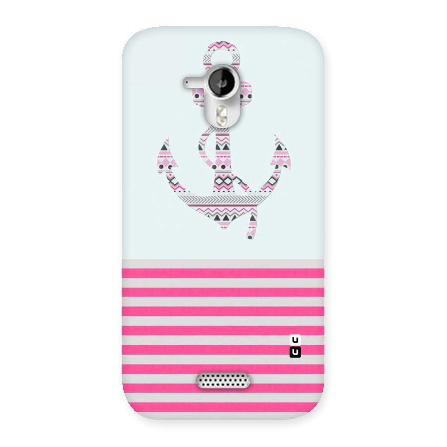 Anchor Design Stripes Back Case for Micromax Canvas HD A116