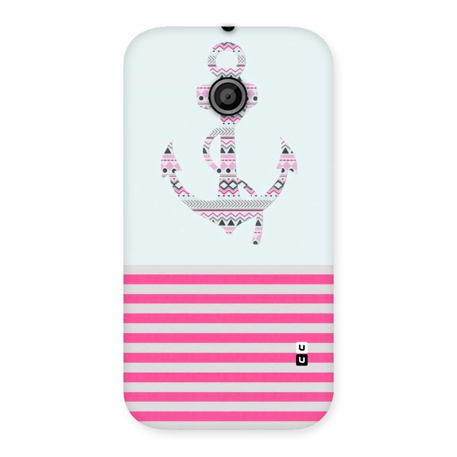Anchor Design Stripes Back Case for Moto E