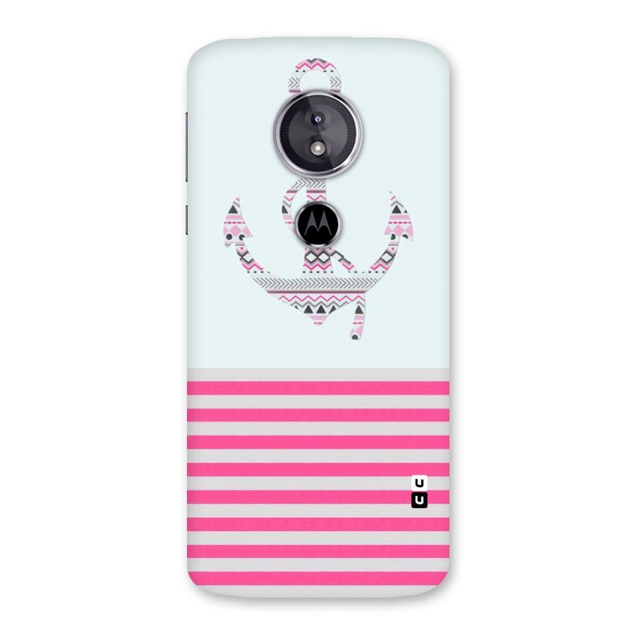 Anchor Design Stripes Back Case for Moto E5