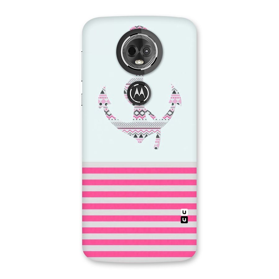 Anchor Design Stripes Back Case for Moto E5 Plus