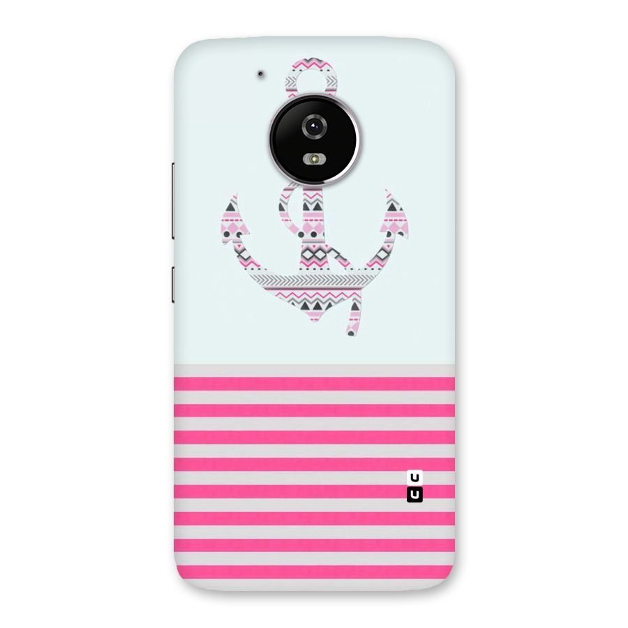Anchor Design Stripes Back Case for Moto G5