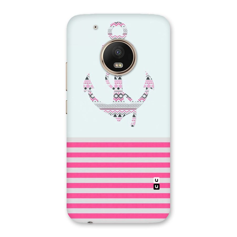 Anchor Design Stripes Back Case for Moto G5 Plus