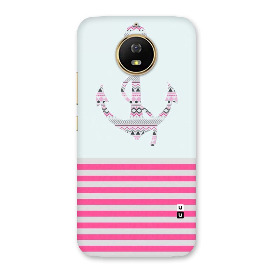 Anchor Design Stripes Back Case for Moto G5s