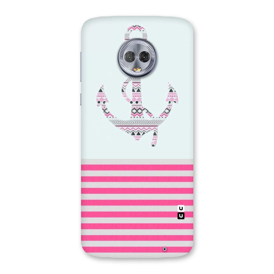 Anchor Design Stripes Back Case for Moto G6 Plus