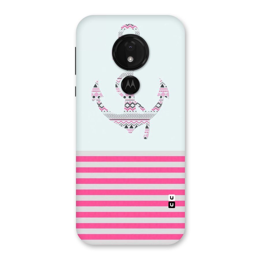 Anchor Design Stripes Back Case for Moto G7 Power
