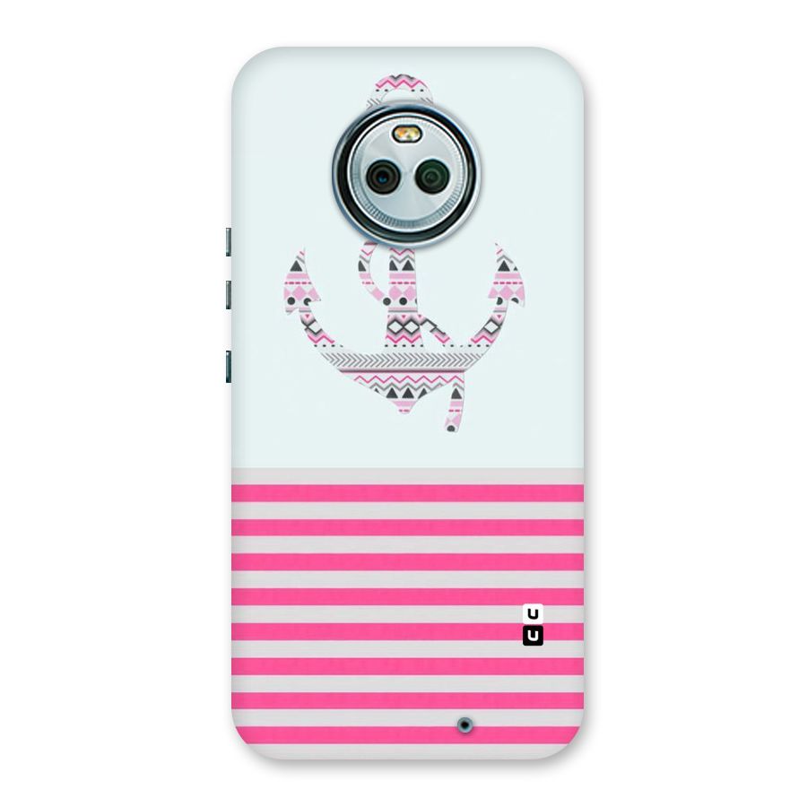 Anchor Design Stripes Back Case for Moto X4