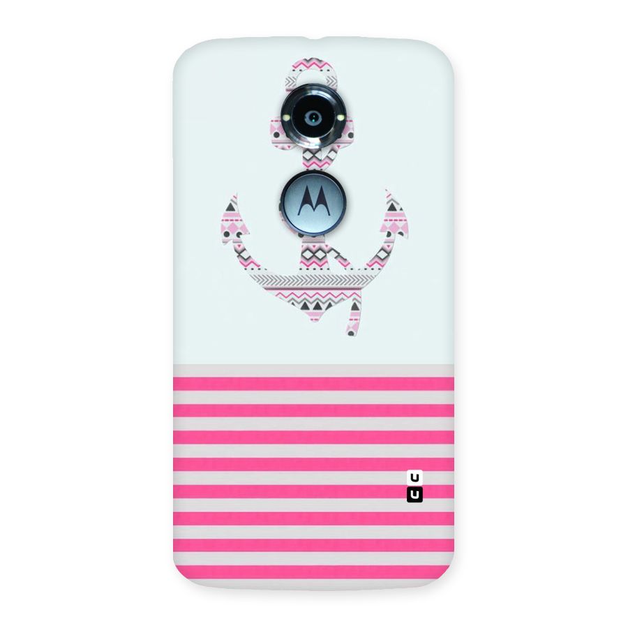 Anchor Design Stripes Back Case for Moto X 2nd Gen