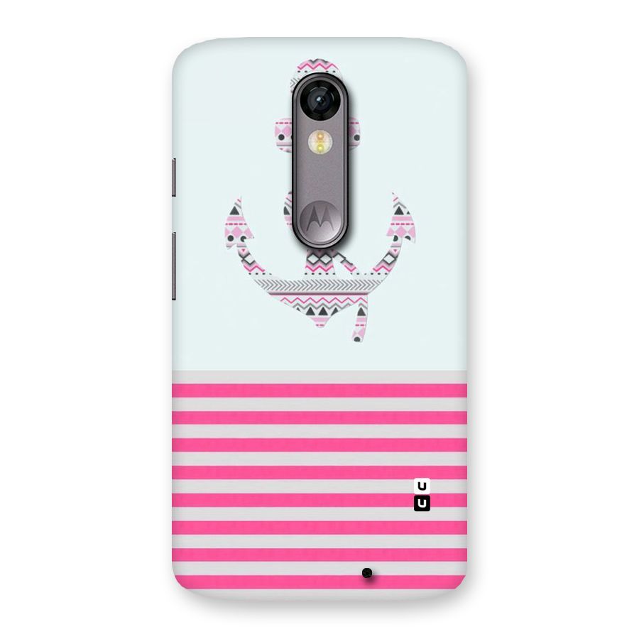Anchor Design Stripes Back Case for Moto X Force