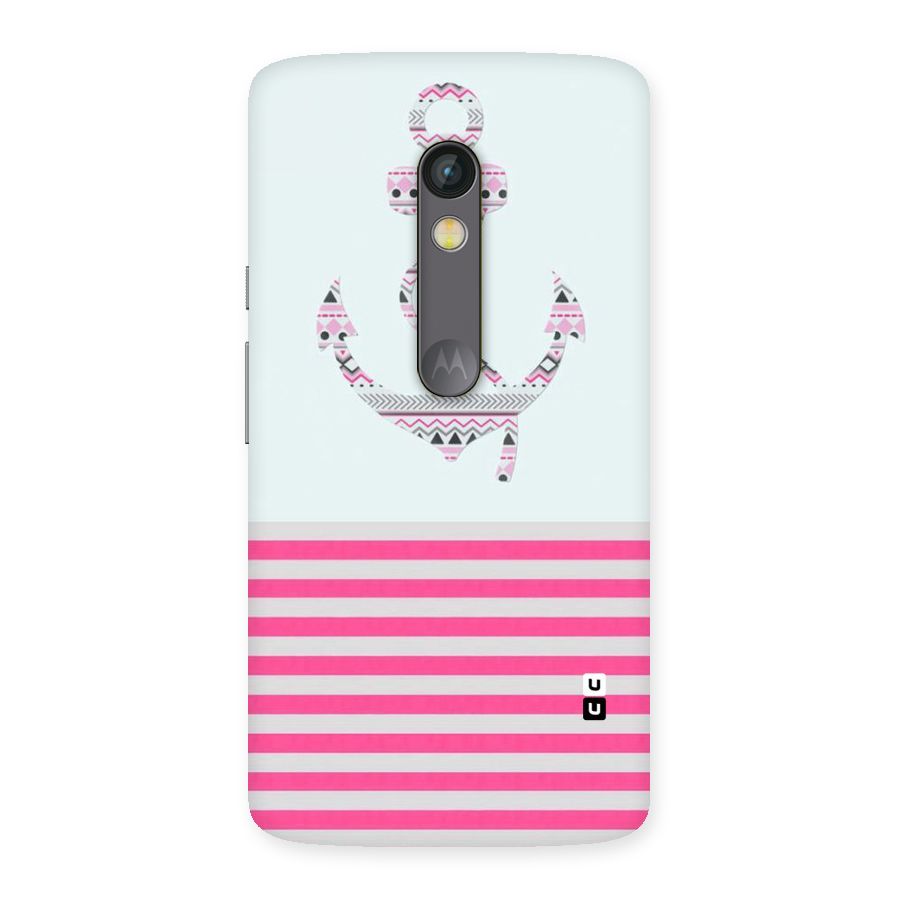 Anchor Design Stripes Back Case for Moto X Play
